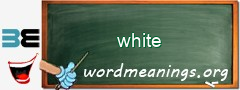 WordMeaning blackboard for white